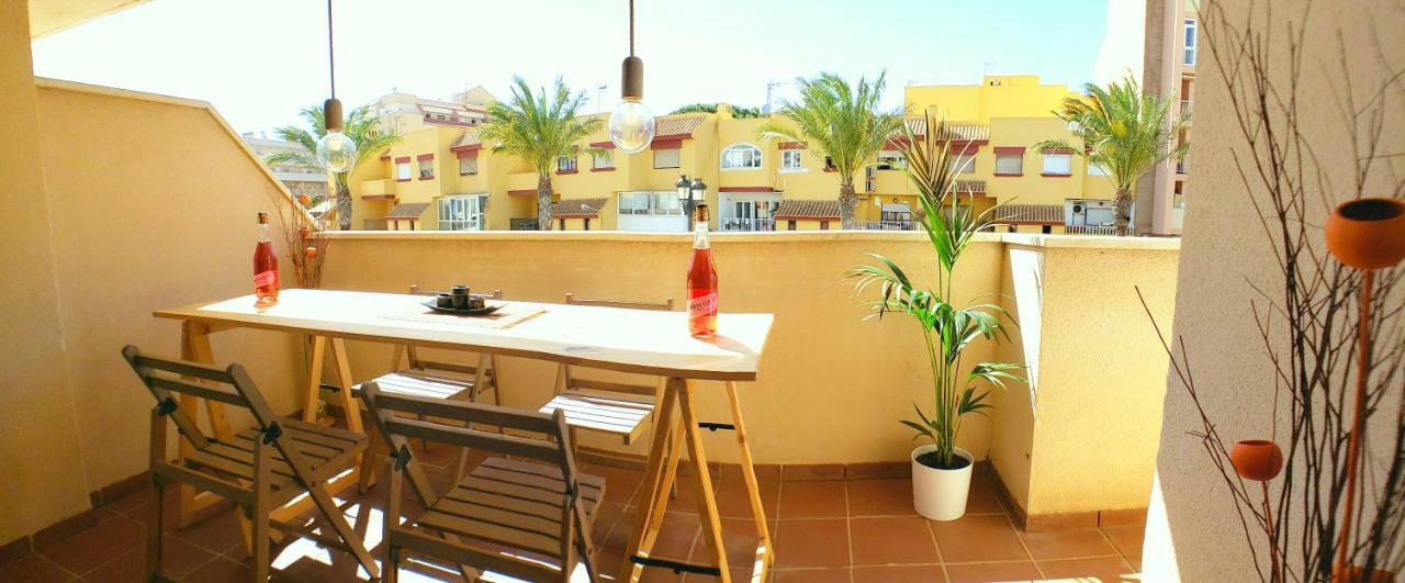 Roquetas Beach House Apartamento Fresco Con Piscina Roquetas de Mar Exteriör bild